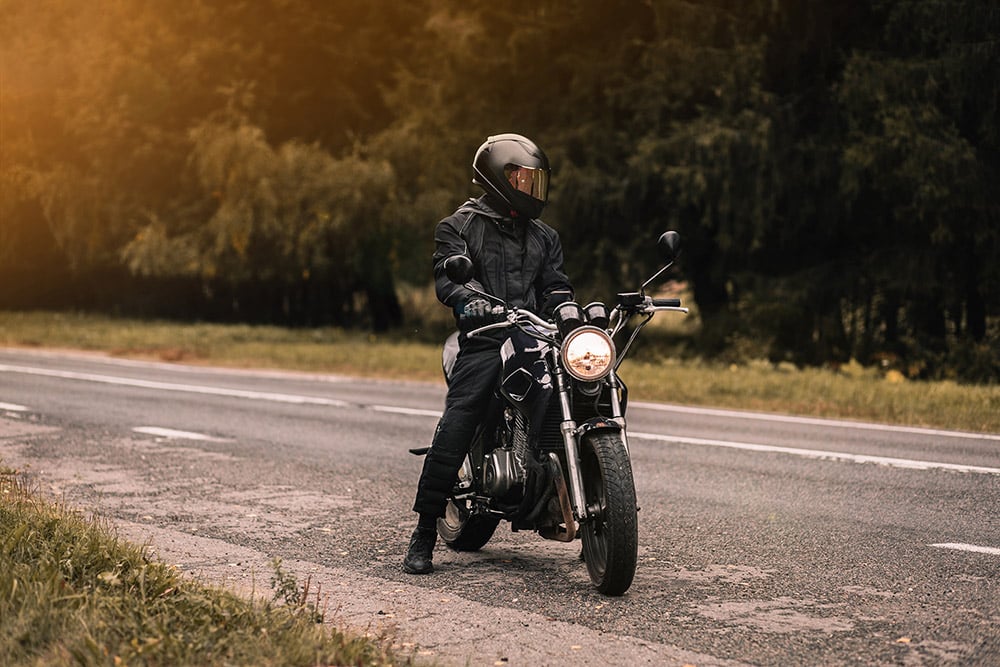 Man on Motorcycle